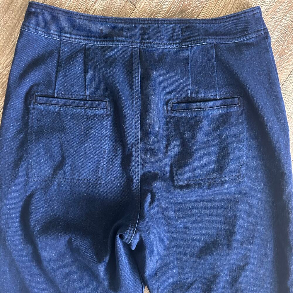Anthropologie Pilcro High-Waisted Dark Denim Cropped Pants, Utility Boho Chic - Picture 10 of 10